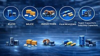 Passive Components - Electrolytic Capacitors, MLCC, Inductors - KORE